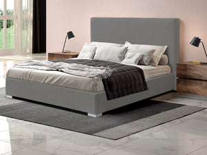 Pesukastiga voodi Isabel 160x200cm Velvet Gl18 Silver