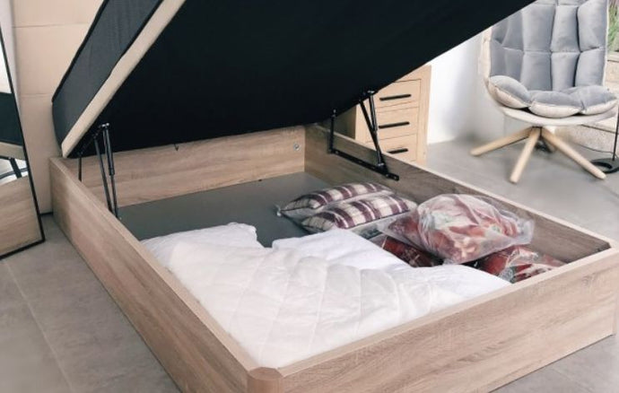 Кровати с раскладывающимся ящиком для белья – дополнительное пространство для спальни и удобство организации