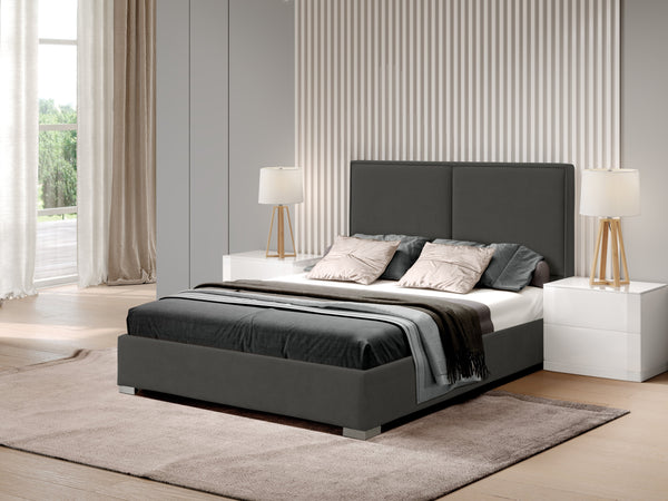 Load image into Gallery viewer, Pesukastiga voodi Carmina 140x200cm Velvet Gl31 Brown
