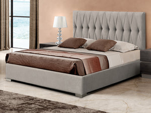 Pesukastiga voodi Mulan 160x200cm Velvet Gl2 Ivory