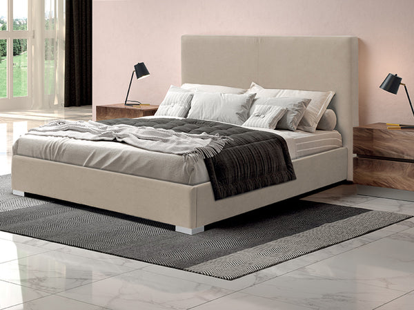 Загрузите изображение в программу просмотра галереи, Pesukastiga voodi Isabel 140x200cm Velvet Gl5 Beige
