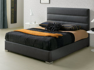 Pesukastiga voodi Lidia 180x200cm Savana Dark Grey