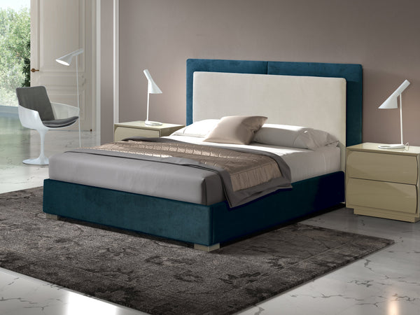 Load image into Gallery viewer, Pesukastiga voodi Telma 160x200cm Velvet Gl41 Navy Blue
