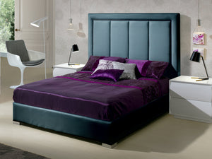 Pesukastiga voodi Monica 160x200cm Velvet Gl41 Navy Blue