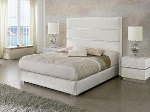 Pesukastiga voodi Claudia 160x200cm Velvet Gl2 Ivory