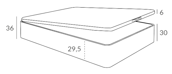 Load image into Gallery viewer, Pesukastiga voodi Etna 90 120x200cm

